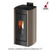 STUFA PELLET CADEL KRISS ACCIAIO LIGHT BRONZE