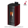 STUFA PELLET CADEL KRISS ACCIAIO ROSSO